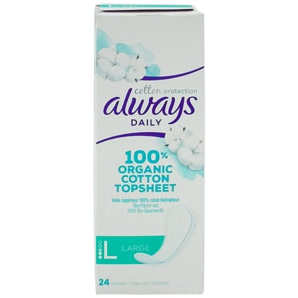 Absorbante, Always, Zilnice 24 buc Organic Cotton Topsheet