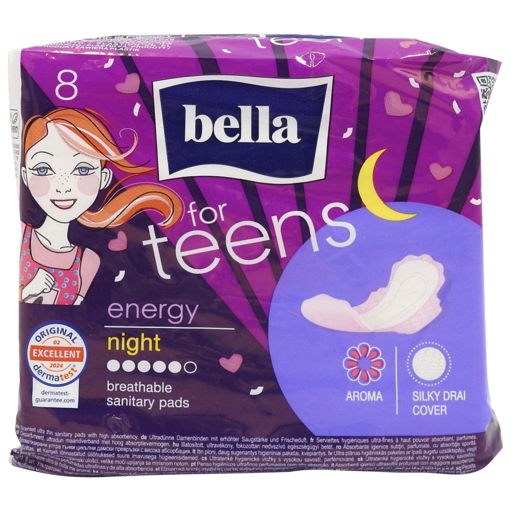 Absorbante, Bella, 8 buc For Teens Energy Night
