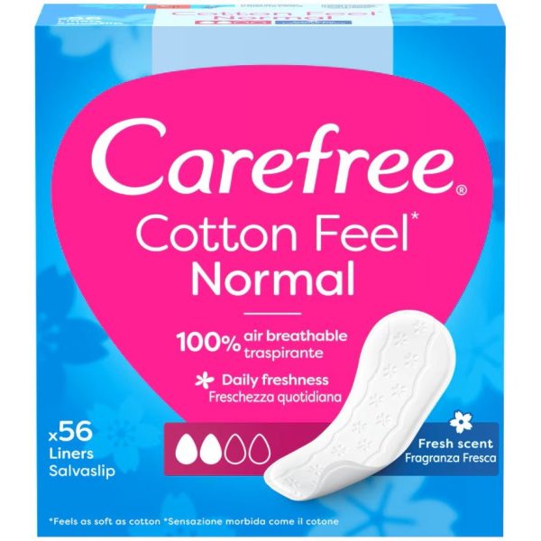 Absorbante, Carefree, Zilnice 56 buc Fresh Scent Cotton Extract