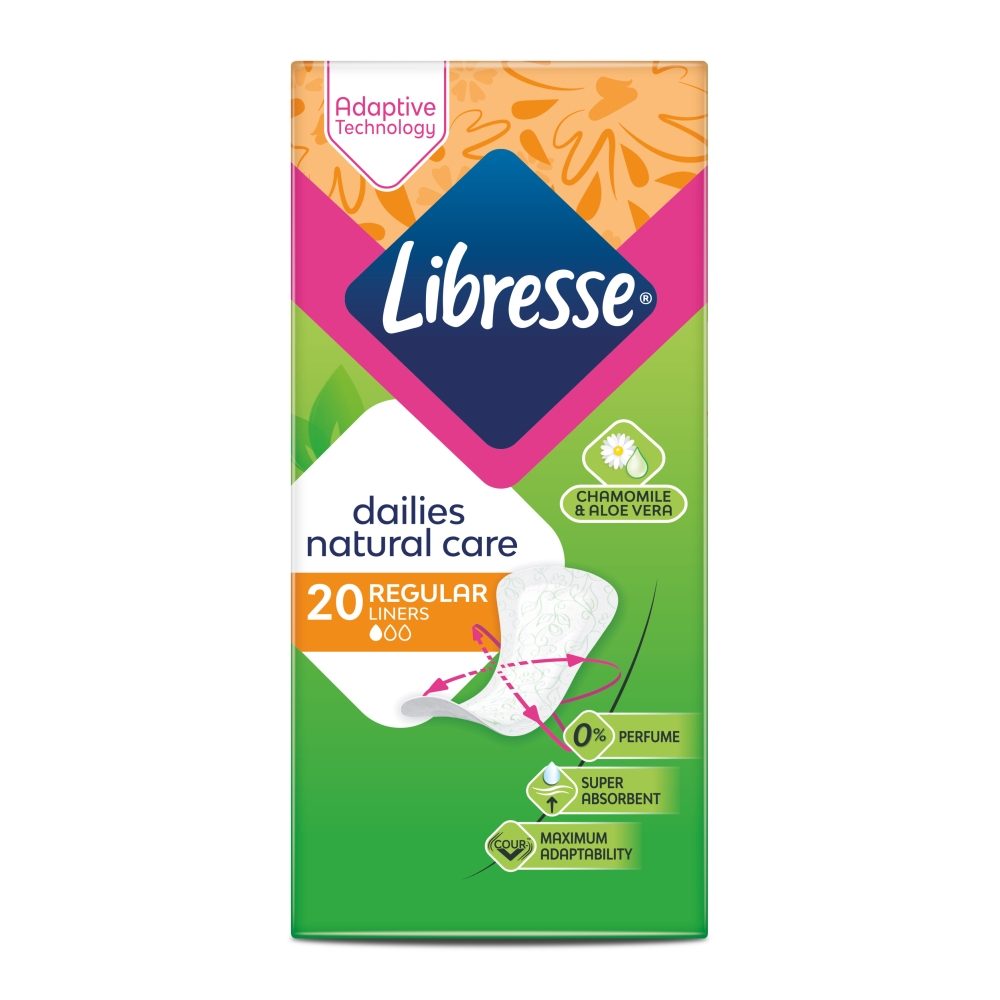 Absorbante, Libresse, Zilnice 20 buc Normal Natural Care