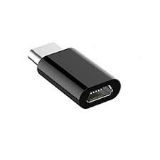 Adaptor micro USB (mama) to Type-C(tata) cu Agatatoare Breloc inclusa, Negru - Image 5