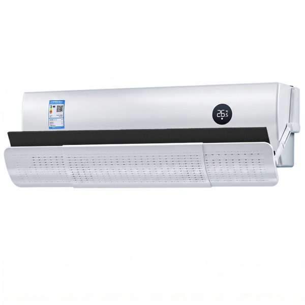 Deflector pentru Aer Conditionat, Flippy, Model cu Carbon Activ, Universal, Ajustabil la 180 Grade, pentru Aer Rece si Cald, Alb