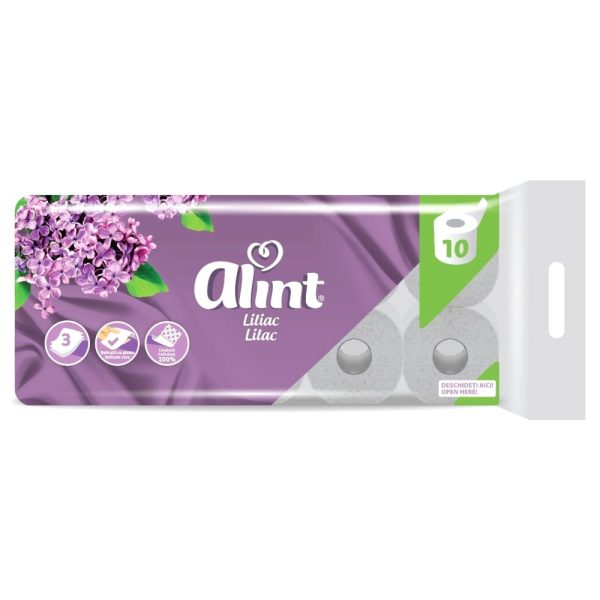 Alint Hartie Igienica Practic 10ROLE 3STR Liliac