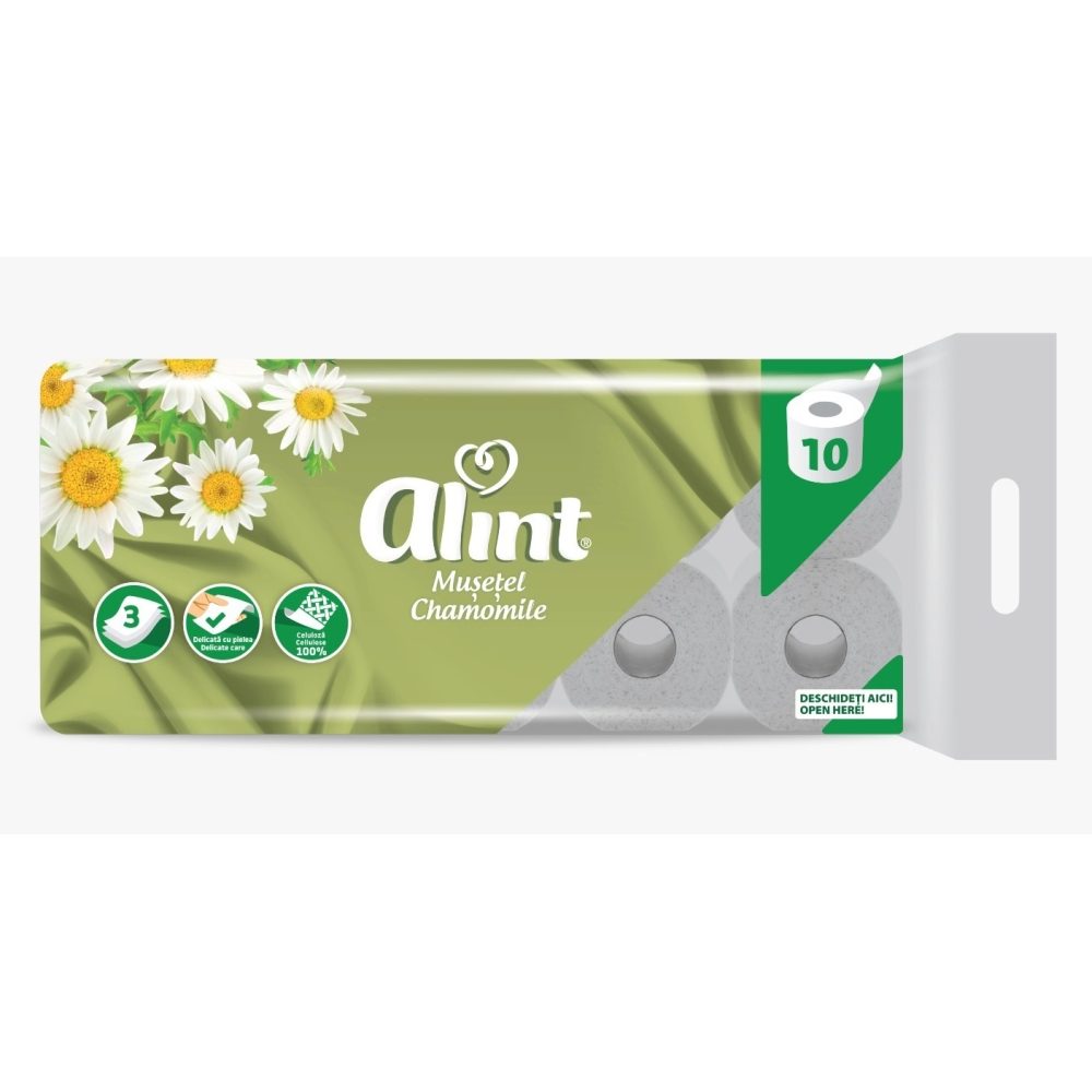 Alint Hartie Igienica Practic 10ROLE 3STR Musetel