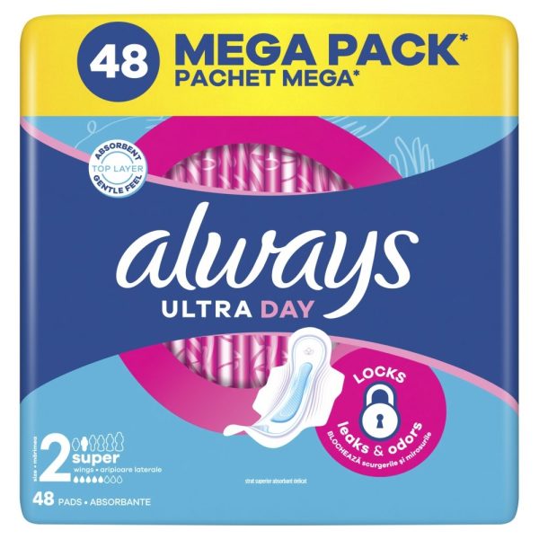 Absorbante Zilnice, Always, Ultra, Set 48 Bucati