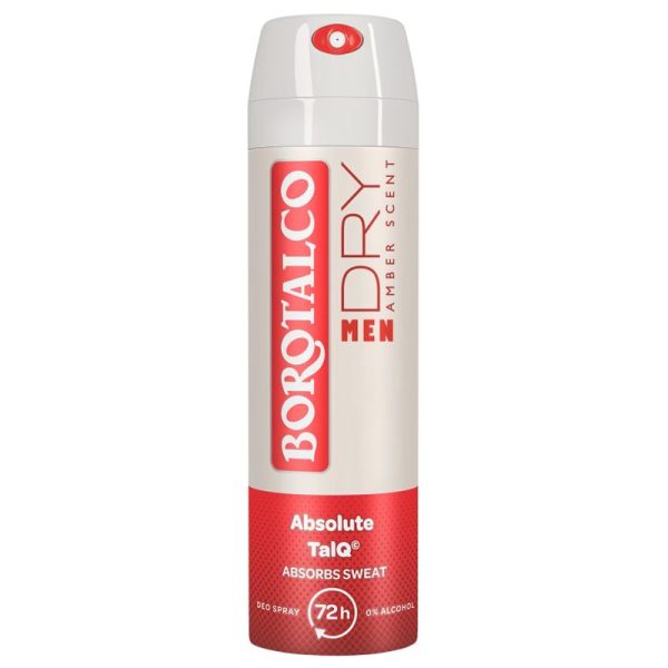 Antiperspirant Deodorant, Borotalco, 150 ml Men Dry Amber Scent