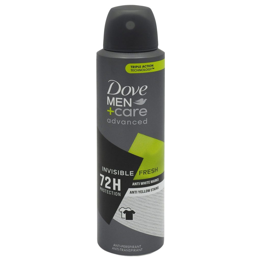 Antiperspirant Deodorant, Dove, 150 ml Men Advanced Care Invisible Fresh