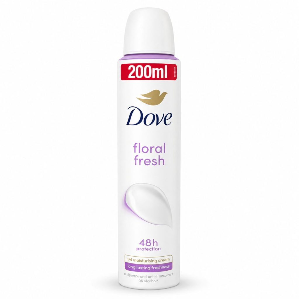 Antiperspirant Deodorant, Dove, 200 ml Floral Fresh