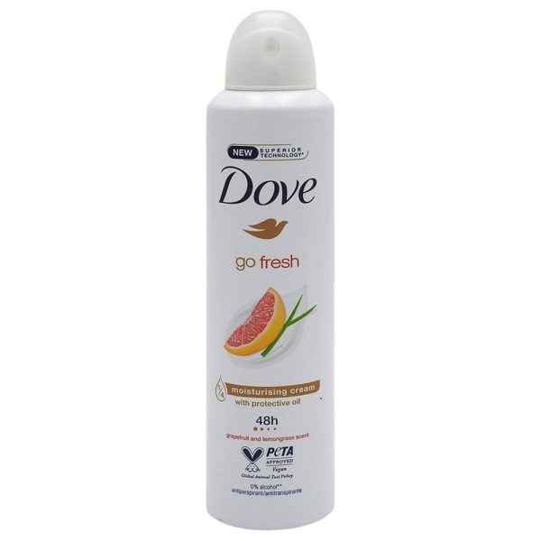 Antiperspirant Deodorant, Dove, 250 ml, Go Fresh Grapefruit si Lemongrass