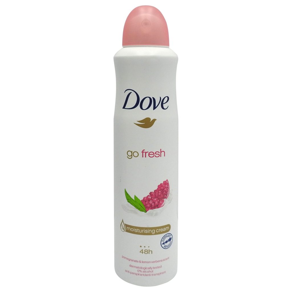 Antiperspirant Deodorant Spray, Dove, 250 ml, Go Fresh Rodie si Lamie, Protectie 48 h