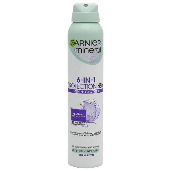 Antiperspirant Deodorant, Garnier, 200 ml 6in1 Protection Floral