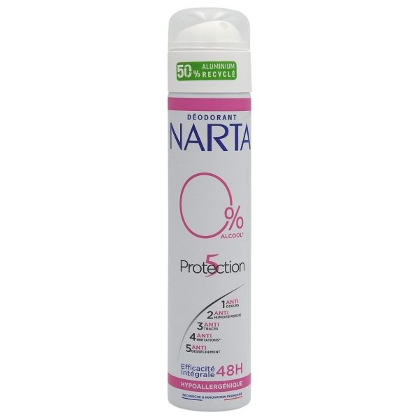 Antiperspirant Deodorant, Garnier Narta, 200 ml Protection 5 0% Alcool