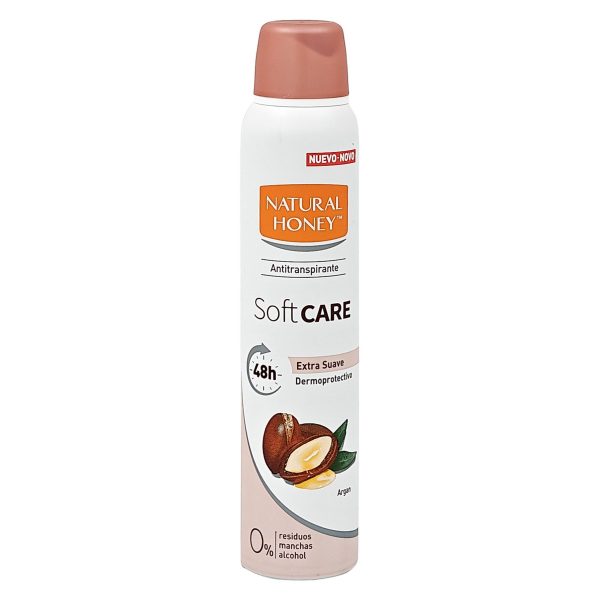 Antiperspirant Deodorant, Natural Honey, 200 ml Soft Care