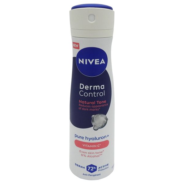 Antiperspirant Deodorant Spray, Nivea, 150 ml Derma Control Natural Tone