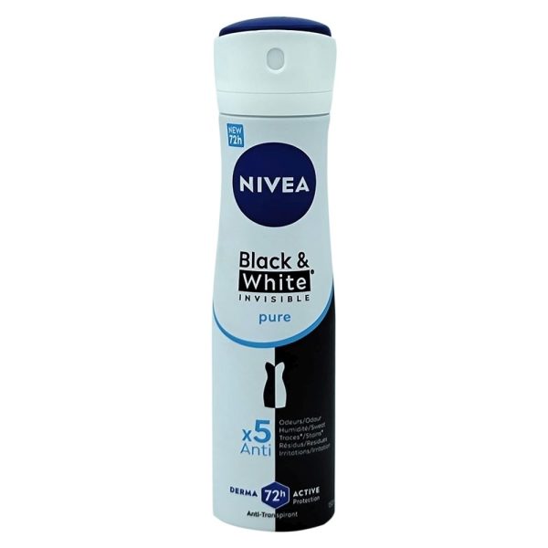 Antiperspirant Deodorant, Nivea, 150 ml Invisible Bw Pure