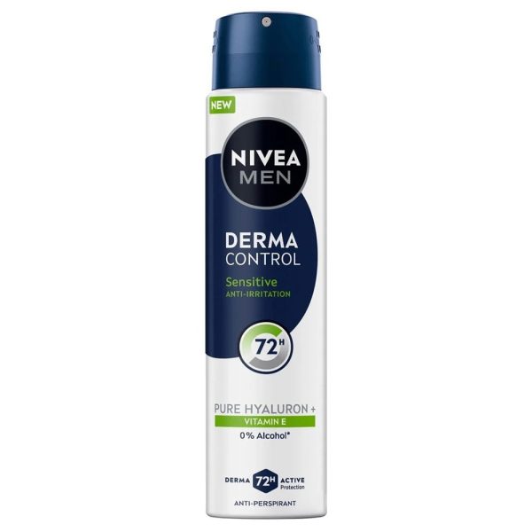 Antiperspirant Deodorant, Nivea, 150 ml Men Derma Control Sensitive