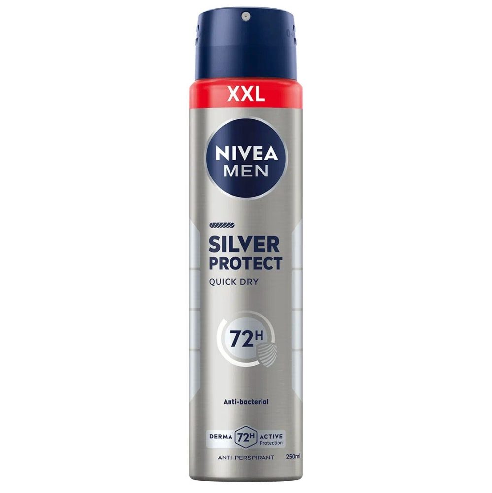 Antiperspirant Deodorant, Nivea, 250 ml Silver Protect