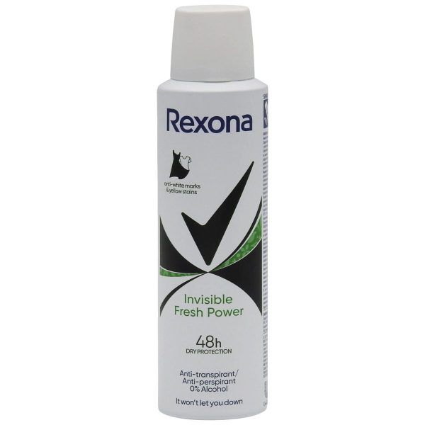 Antiperspirant Deodorant, Rexona, 150 ml Invisible Power Fresh
