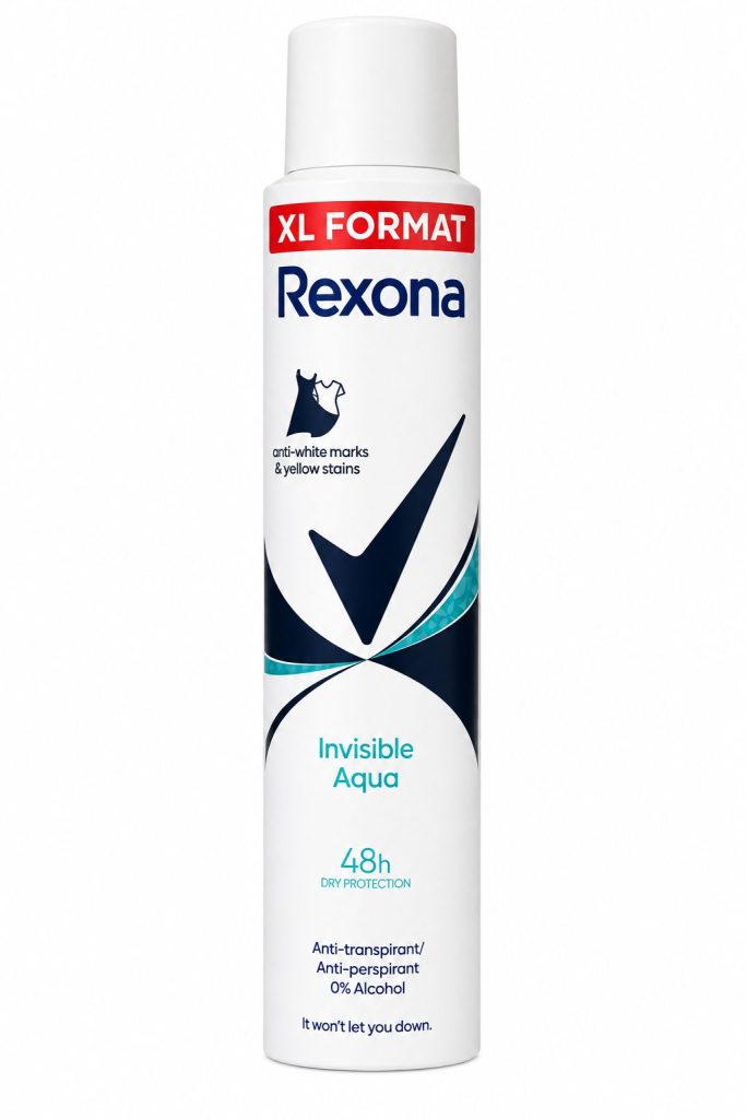 Antiperspirant Deodorant, Rexona, 200 ml Invisible Aqua