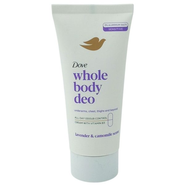 Antiperspirant, Dove, Crema Whole Body 75 ml Tub Lavanda si Musetel