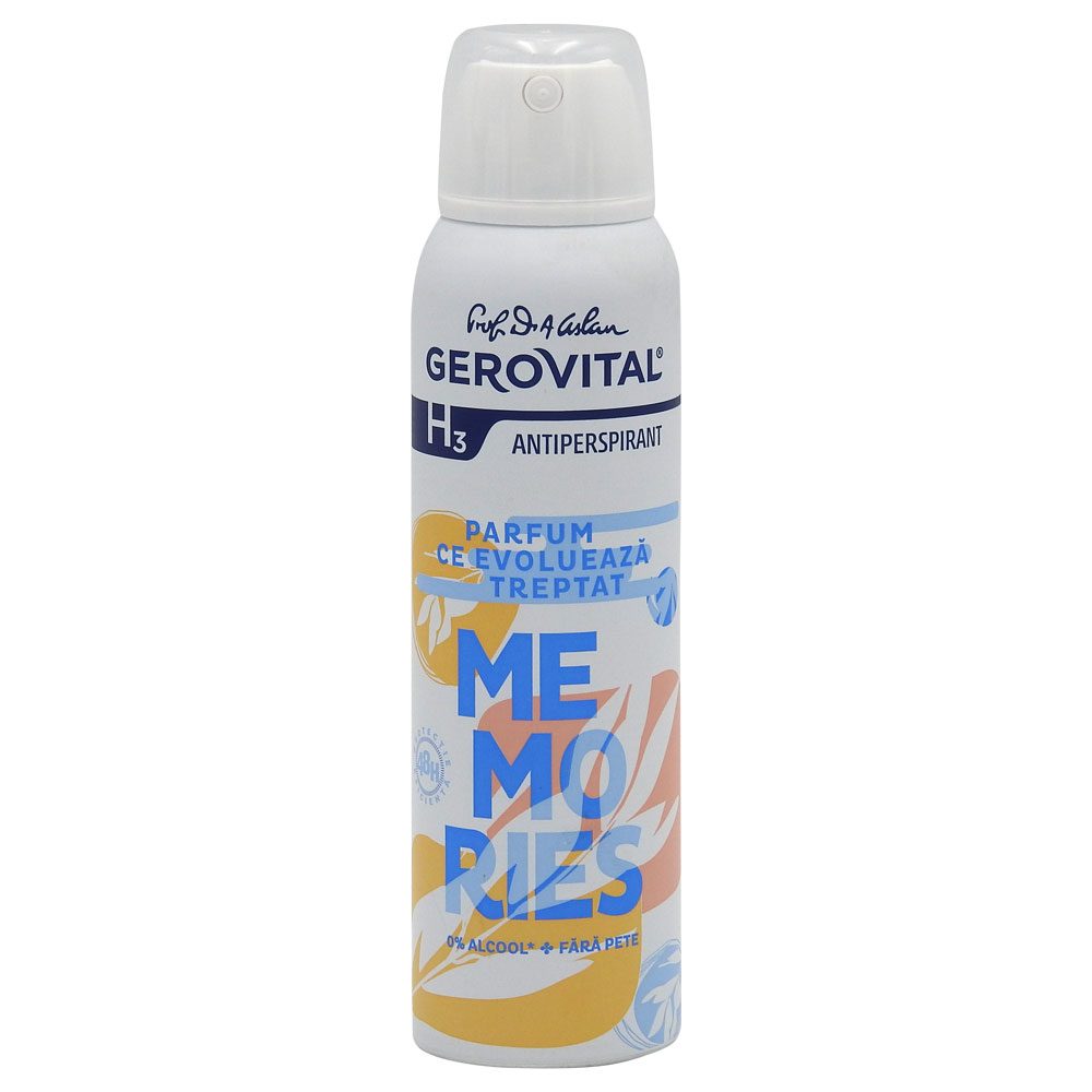 Antiperspirant, Gerovital H3, 150 ml Memories