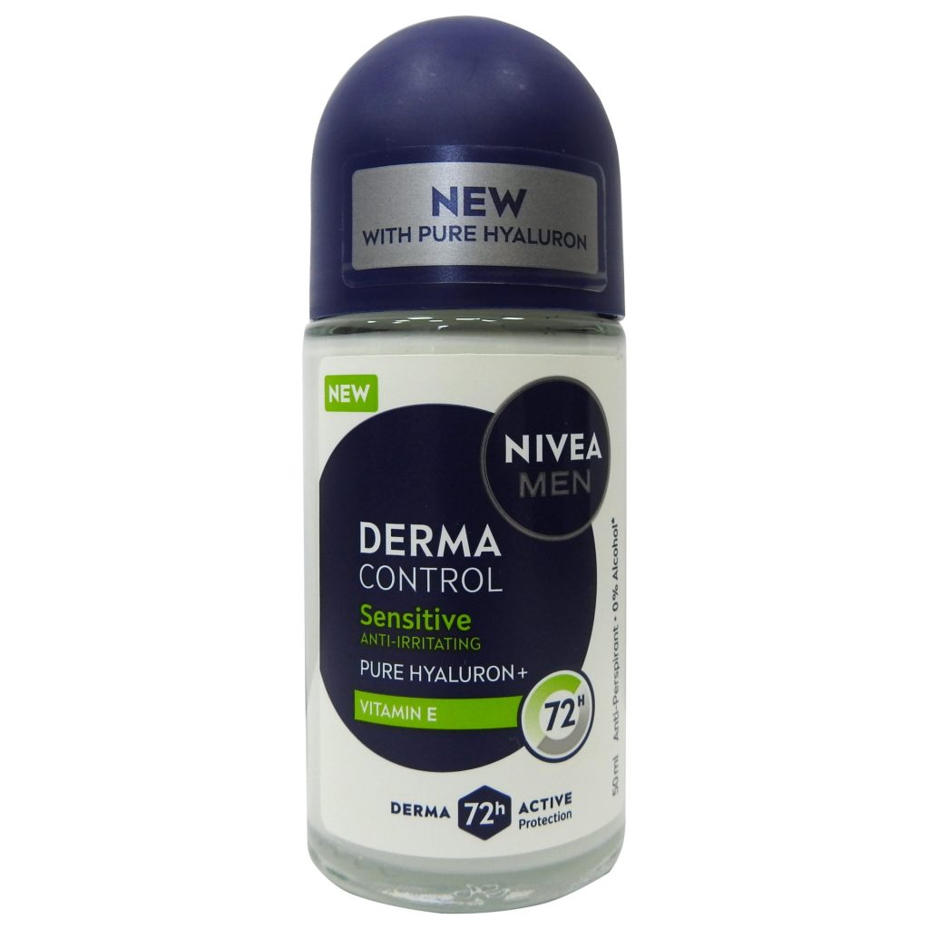 Antiperspirant Roll-On, Nivea, 50 ml Men Derma Control Sensitive