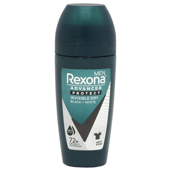 Antiperspirant Roll-On, Rexona, 45 ml Men Invisible Dry Bw