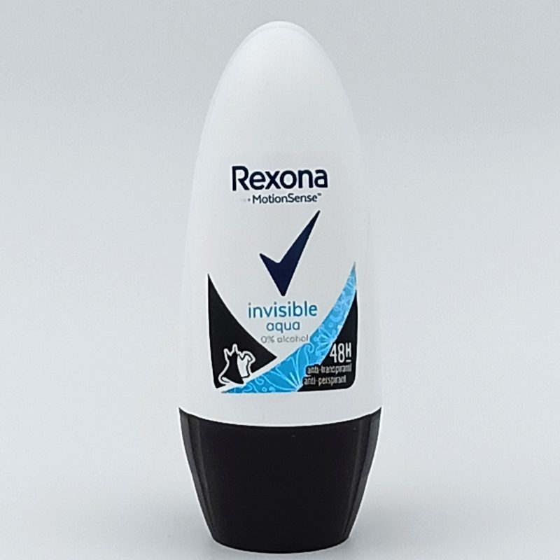 Antiperspirant Roll-On, Rexona, 50 ml Invisible Aqua