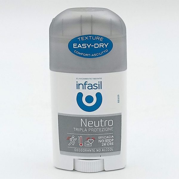 Antiperspirant Stick, Infasil, 40 ml Protectie Tripla