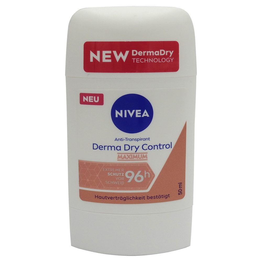 Antiperspirant Stick, Nivea, 50 ml Derma Dry Control