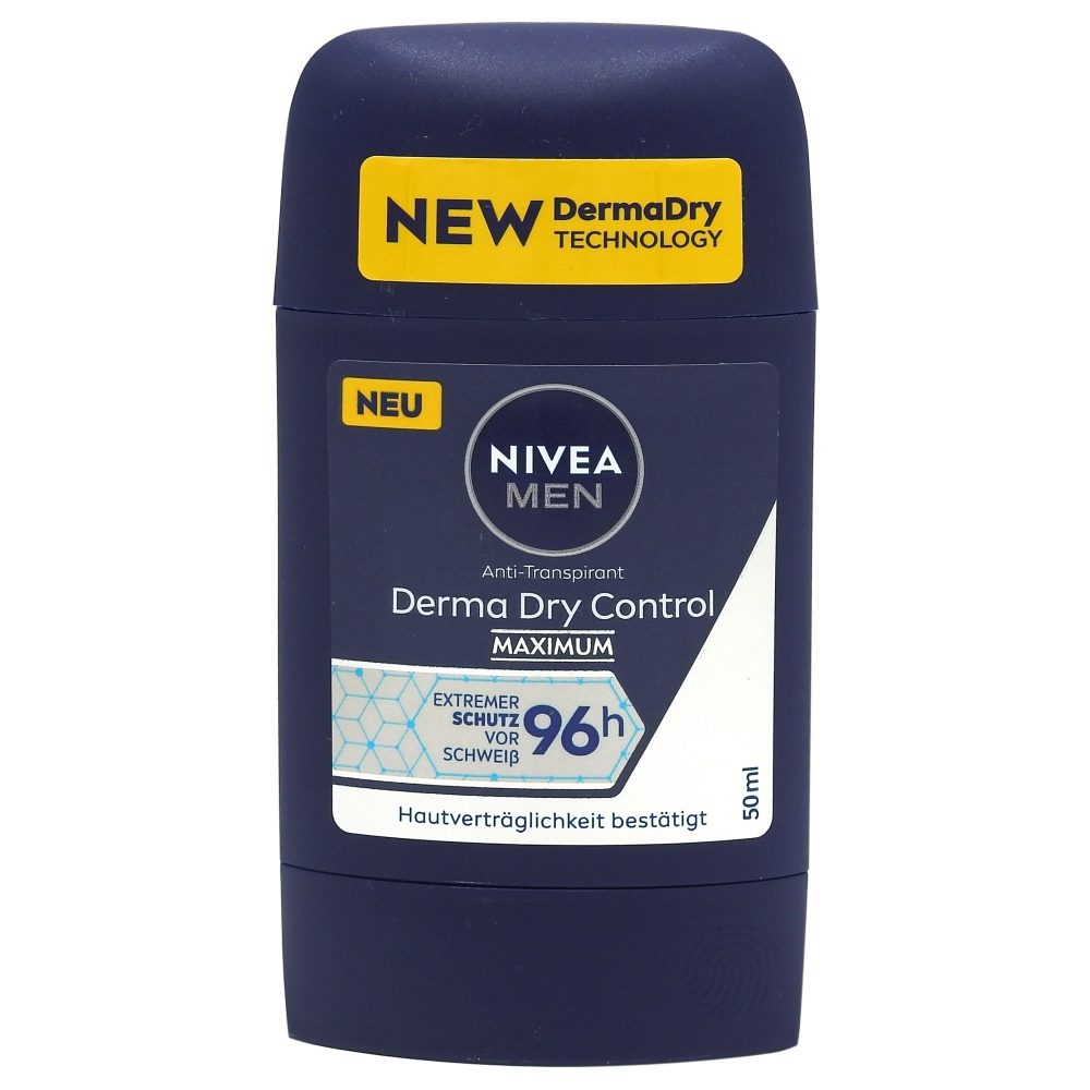 Antiperspirant Stick, Nivea, 50 ml Men Derma Dry Control Maximum