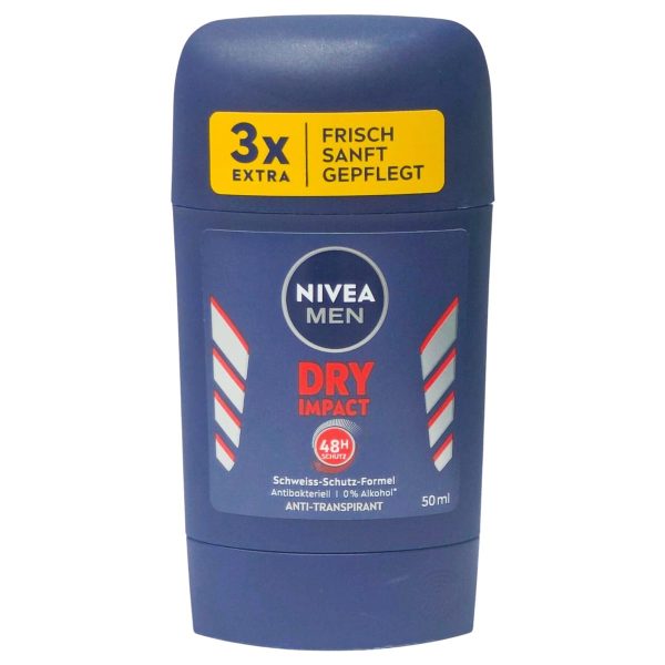 Antiperspirant Stick, Nivea, 50 ml Men Dry Impact
