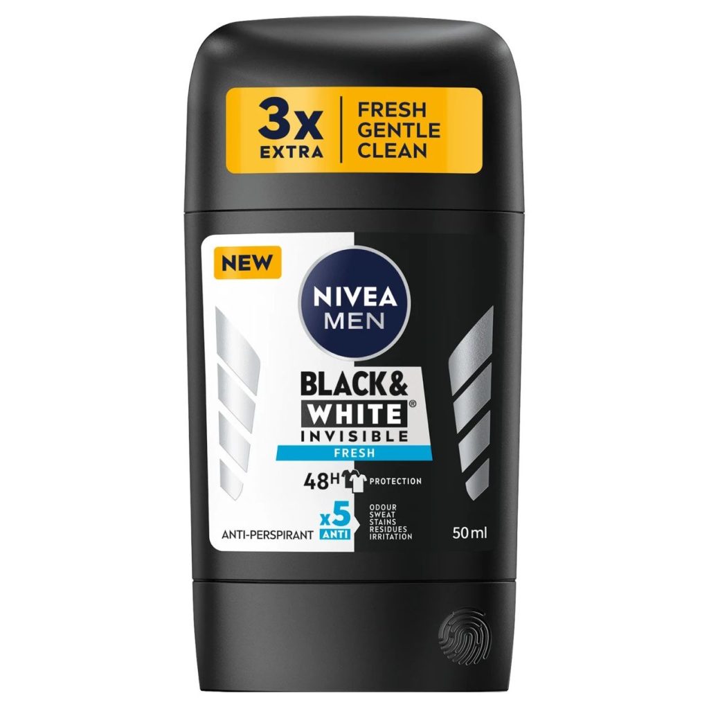 Antiperspirant Stick, Nivea, 50 ml Men Invisible Bw Fresh