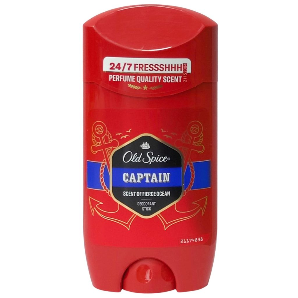 Antiperspirant Stick, Old Spice, 65 ml Captain, cu Prospetime 24/7
