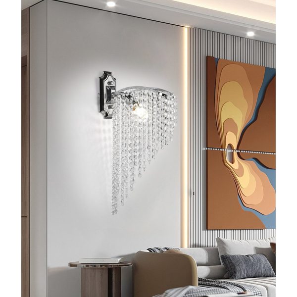 Aplica Cristal Ander 1x E14 Crom Lucios