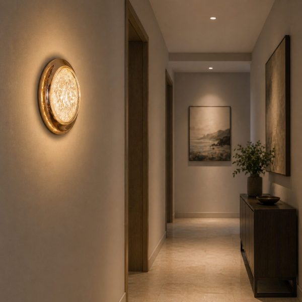 Aplica LED Decorativa CELESTIA Ø20 Lumina Rece/Neutra/Calda Auriu
