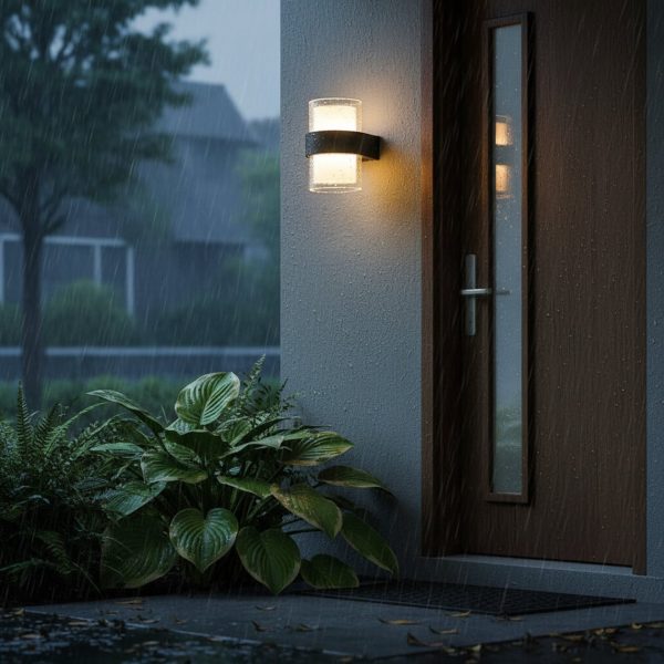 Aplica LED Exterior MIRA, 9W, 2 Surse de lumina, Lumina Calda, Negru