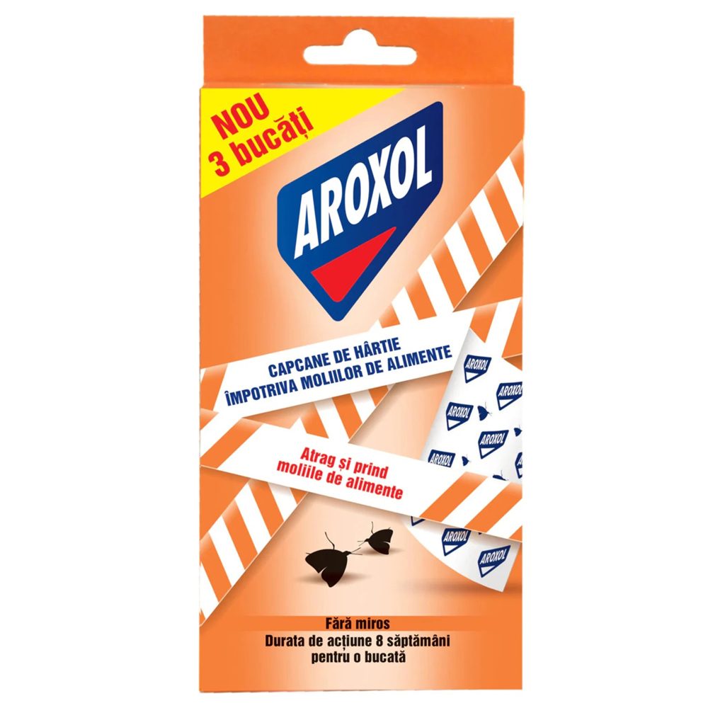Aroxol Antimolii Capcane Hartie 3 buc Alimente