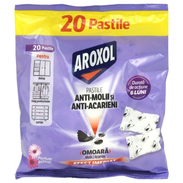 Aroxol Antimolii Pastile Antiacarieni 20 buc