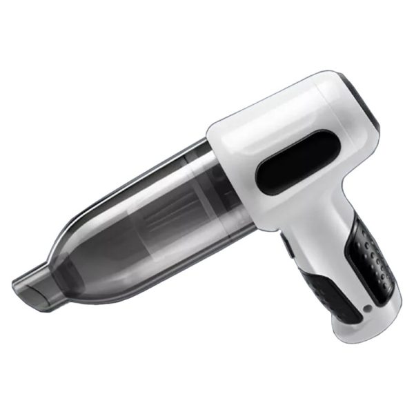 Aspirator Auto Tip Pistol, Flippy, Aspirator cu Aspirare si Suflare, pentru Casa Masina, Multifunctional fara Fir, incarcare 4000mAh, Alb