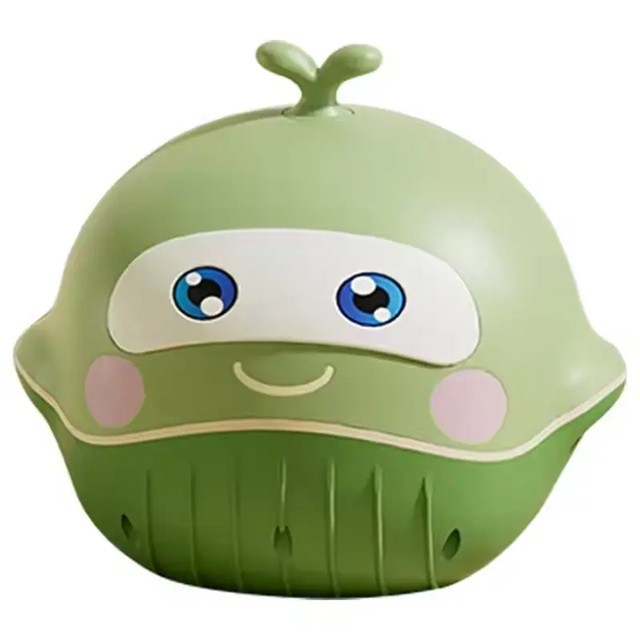 Olita 2in1, Flippy, Model Balena, cu Reductor WC, din Plastic, cu Muzica si Lumini, 36 x 41 x 20 cm, Verde