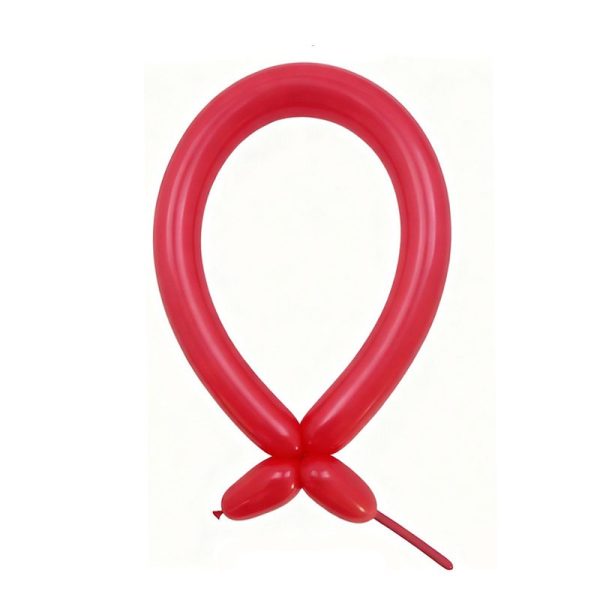 Baloane de Modelaj, Flippy, Set 50 bucati, Model Standard, din Latex, 30 x 1.5 cm, 1.8 g per unitate, pana la 150 cm, Rosu