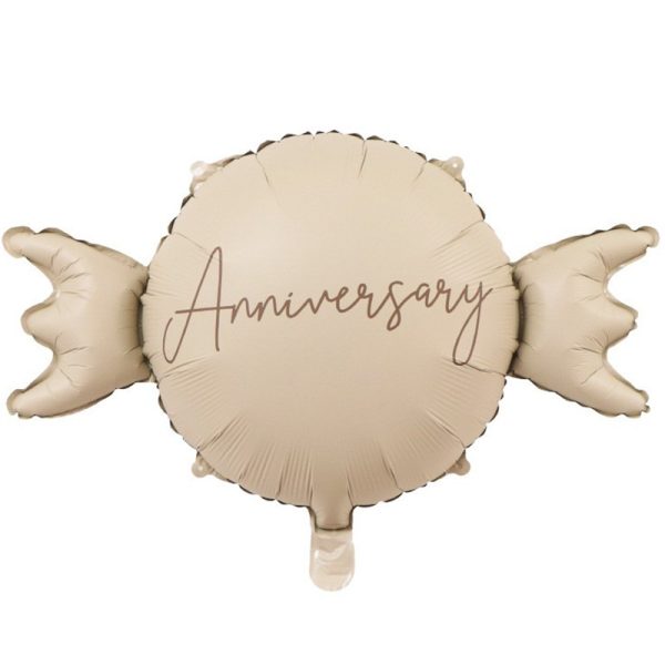 Balon din Folie Metalizata, Flippy, Figurina Animata, Model Bombonica Aniversara, 69 x 49.5 cm, Ambalaj Individual, Pai Inclus, Umflare cu Aer sau Heliu, Maro