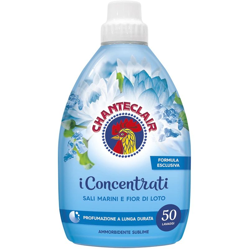 Balsam Concentrat pentru Rufe, Chante Clair, 1.14 L, Aroma Sarii Marine si Floare de Lotus, 57 spalari