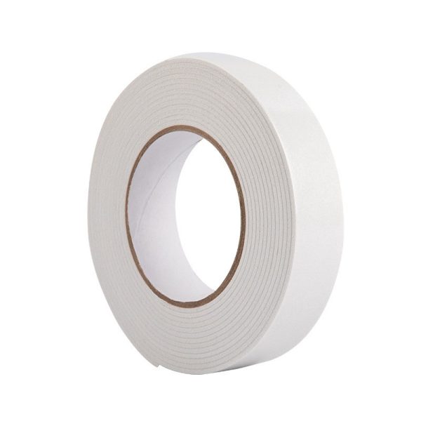 Banda Dubla Adeziva, Flippy, Banda Adeziva cu Burete, pentru Cadouri si Ambalaje, 3 m, Latime 2.5 cm, Alb
