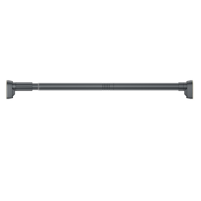 Bara Telescopica Multifunctionala, Flippy, din Otel Inoxidabil si ABS, Utilizare Universala, Extensie 185 - 205 cm, Fara Perforare Perete, Gri