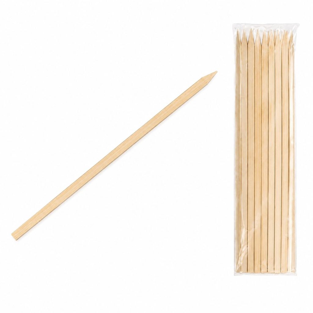 Set 20 Bete Pentru Frigarui, Flippy, Plate, Din Bambus, Pentru Gratar si BBQ
