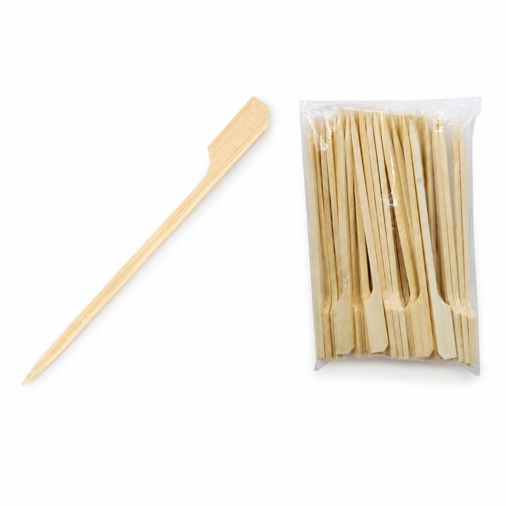 Set 50 Bete Pentru Frigarui, Flippy, Tip Teppo, Din Bambus, Pentru Gratar si BBQ