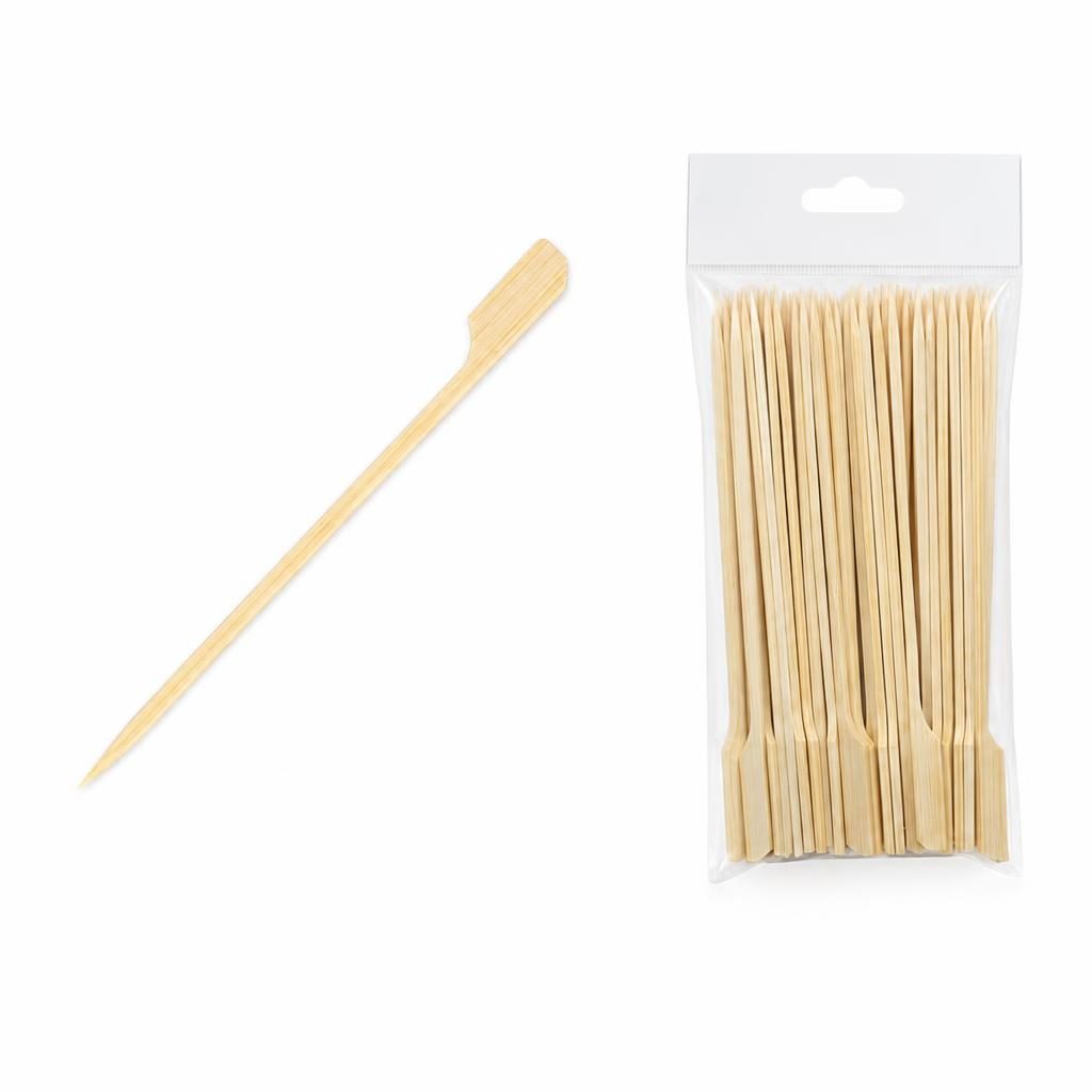 Set 50 Bete Pentru Frigarui, Flippy, Tip Teppo, Din bambus, Pentru Gratar si BBQ