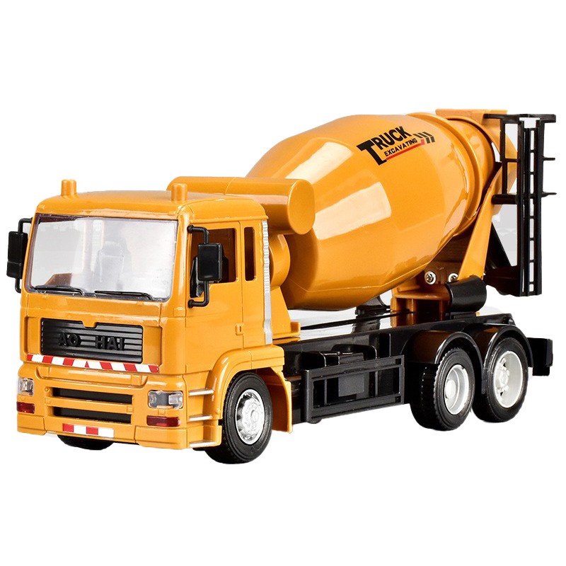 Camion Betoniera Jucarie pentru Copii, Flippy, Jucarie Camion Betoniera cu Telecomanda, Jucarie de Constructie, Acumulator cu Incarcare USB, 29 x 13 x 9 cm, Galben